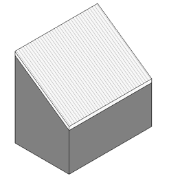 Shed roofs are another popular type of roof design. These are created in Revit by just defining one slope.