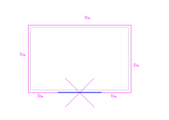 First create a standard gabled roof > Split one of your lines into 3 segments with the split tool > Use Slope arrows to define your profile. (draw from end of the middle segment to the centre point, and repeat for the other side.)