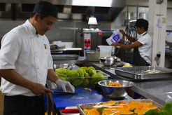 <p>Kitchens, Pacific Resort, Rarotonga, Cook Islands</p>