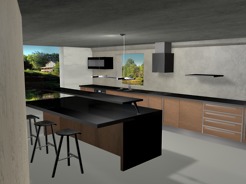 Projecto Cozinha - Criação de uma cozinha para jovem casal contemporâneo