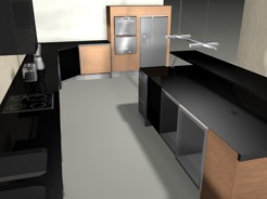 Projecto Cozinha - Criação de uma cozinha para jovem casal contemporâneo