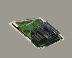 <p>&nbsp;Complexo esportivo para esportes n&atilde;o populares no Brasil. Modelado em Revit; Render pr&oacute;prio do Revit.</p>