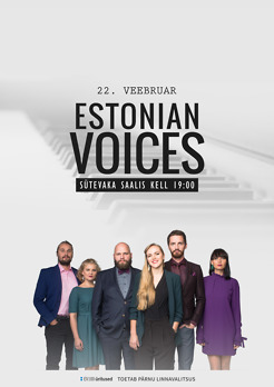 <p>Estonian Voices kontserdi plakat</p>
<p>Suurus: A2 (<strong>420 x 594 mm</strong>)</p>
