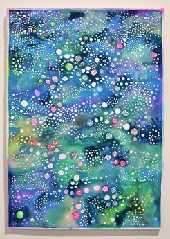 <p style="text-align: left;">SWAMP COMEDY - Ed Lust. 2019, Watercolour on paper, 525X375mm</p>