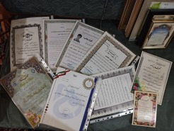 <p><strong>Some of my honors, the most important of which are :</strong></p>
<p><strong><span>4th Place at Tehran Saman Sanjesh (2004)</span></strong></p>
<p><strong>Outstanding Computer Student in the Province (2011)</strong></p>
<p><strong>Certificate of skill in business design (2018)</strong></p>