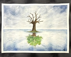 <p><em>Isolation</em></p>
<p>Watercolor</p>
<p>2024</p>