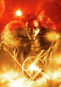 <p>Starting with just a model, using phtoshop, I have turned her into a celstial godess.</p>