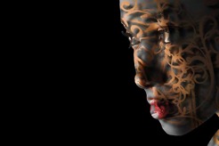 <p>Starting with just the face of a lovely young woman, adding paintbrushes, clipping masks,&nbsp; and dismaps I have created an exotic image full of majestic swirls.</p>