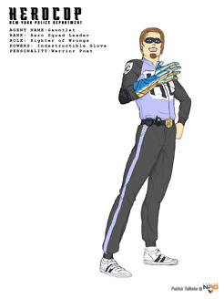<p><strong>HEROCOP AGENT : GAUNTLET</strong></p>
<p>Character design exercice based on HEROCOP personnal project.</p>