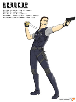 <p><strong>HEROCOP AGENT: BILLY JACKSON</strong></p>
<p>Character design exercice based on HEROCOP personnal project.</p>