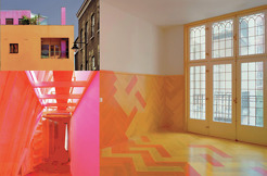 <p><span><span class="serif_16">COLLECTION INSPIRATION BOARD</span>&nbsp;&nbsp;-&nbsp;</span><span class="serif_13">Zandra Rhodes studio pictured in top left corner</span></p>