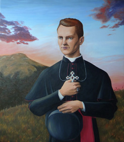 <p>Bishop Janez Franči&scaron;ek Gnidovec, 2014, Oil on canvas, 80 x 70 cm&nbsp;</p>