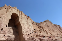 <p>Carved into the side of a cliff in the Bamyan valley, in central Afghanistan, the Buddhas of Bamyan were&nbsp;dynamited and destroyed in 2001 by the Taliban</p>