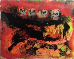 <p>Four Horesman-mixed media 8 x 10</p>