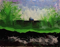 <p>Farm House- Mised Media 11 x 14</p>