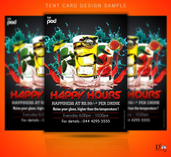 <p>Tent card</p>
<p>Tool used: Photoshop</p>